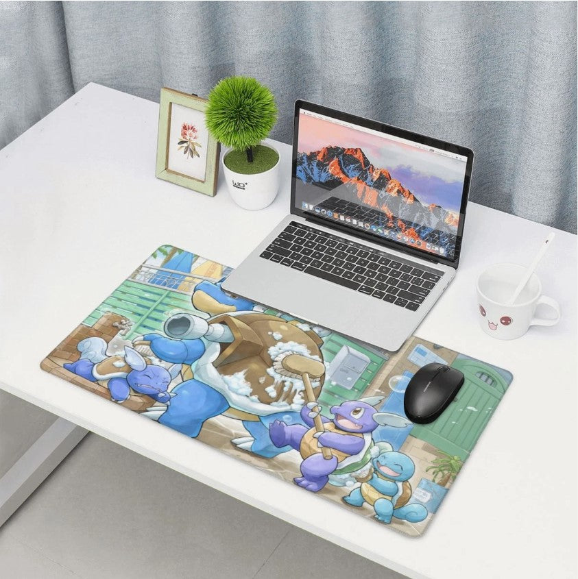 Board Card Game Pokemon Blastoise Mouse Pad PTCG CCG MTG Play Mat, Choose Size