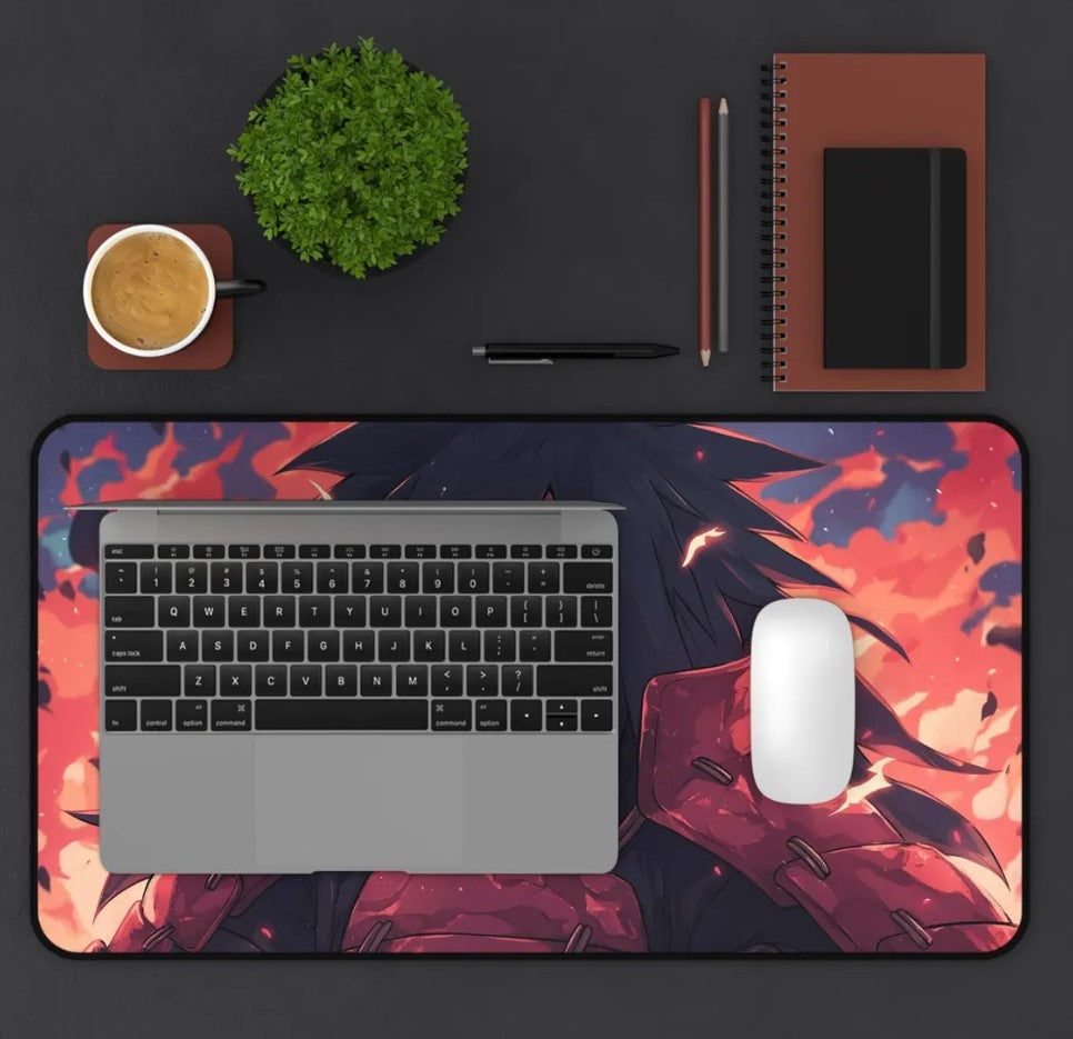 Anime Naruto Artistic Desk Mat, Gaming Mouse Pad, Computer Table Protector, Office Decor Accessory, Work from Home Desk Blotter ,Choose Size