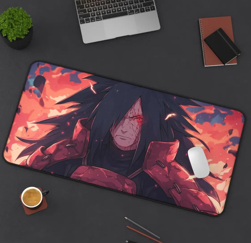 Anime Naruto Artistic Desk Mat, Gaming Mouse Pad, Computer Table Protector, Office Decor Accessory, Work from Home Desk Blotter ,Choose Size