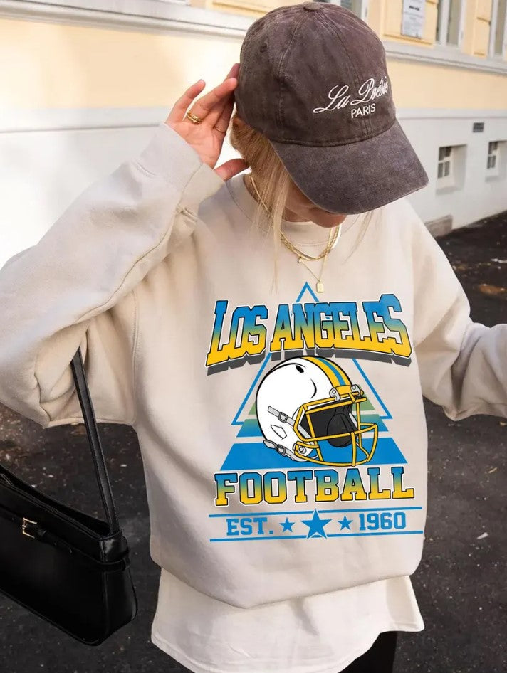 Vintage style Los Angeles Football sweatshirt, Football shirt,Los Angeles football Crewneck tshirt, Game day Football,American football tee