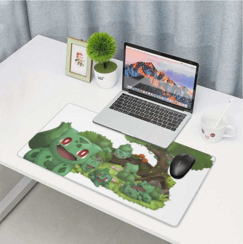 Board Card Game Pokemon Bulbasaur Mouse Pad PTCG CCG MTG Play Mat , Choose Size