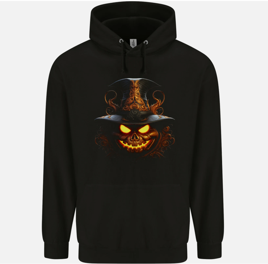 Evil Halloween Pumpkin Face 2 Mens