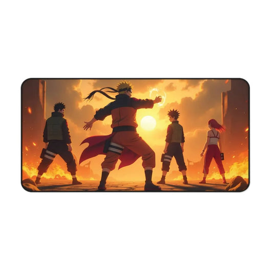 Anime Desk Mat Naruto Ninja Design - Large Gaming Mouse Pad,Choose Size