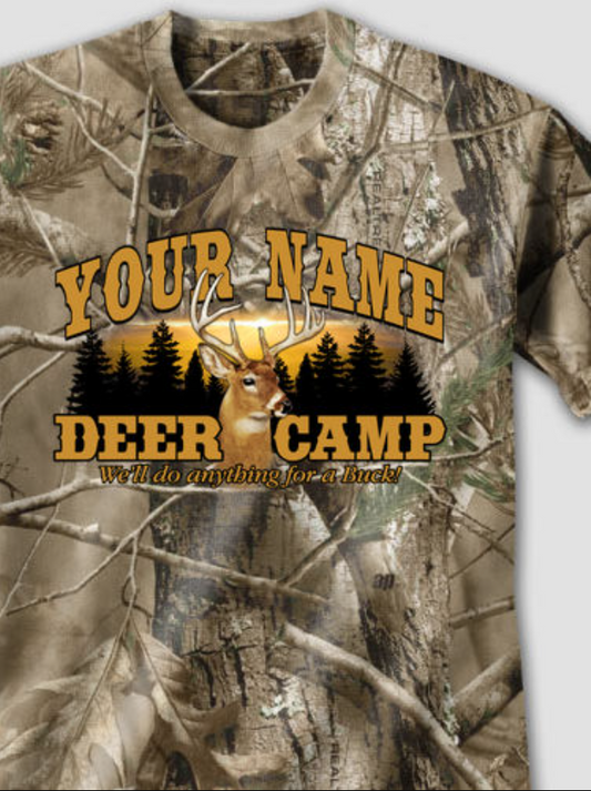 Deer Camp Printed T-Shirts