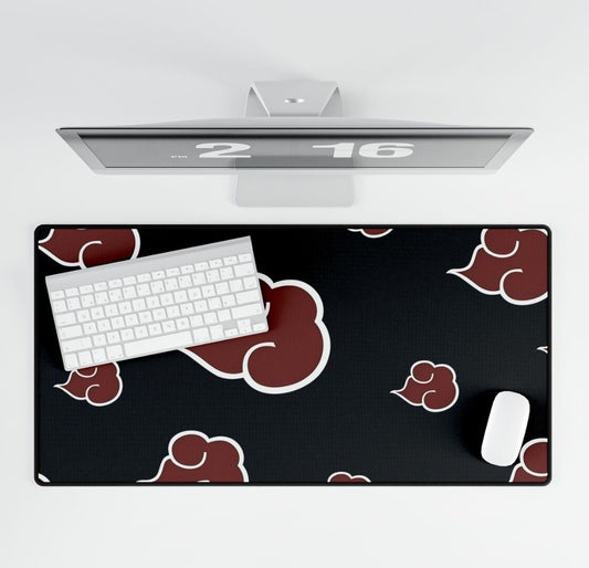 Naruto Cloud Pattern Desk Mat Gaming Mouse Pad Home Office Decor Anime Accessories Desk Essentials Gift for Fans,Choose Size
