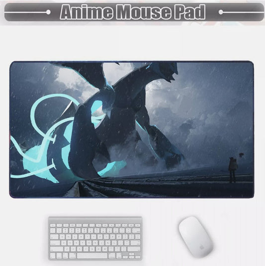 Board Card Game Pokemon Black Kyurem Mouse Pad PTCG CCG MTG Games Play Mat , Choose Size