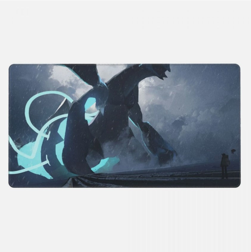 Board Card Game Pokemon Black Kyurem Mouse Pad PTCG CCG MTG Games Play Mat , Choose Size