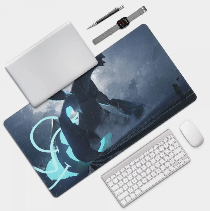 Board Card Game Pokemon Black Kyurem Mouse Pad PTCG CCG MTG Games Play Mat , Choose Size