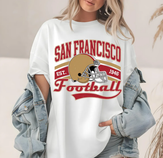 San Francisco 49ers T-Shirt San Francisco Football Tee, Sportswear, Gameday Apparel