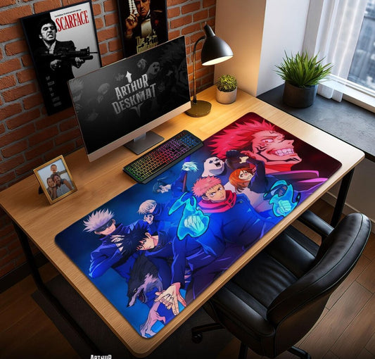 Naruto, jiraya Vibrant Artistic Desk Mat, Modern Workspace Decor, Gift for Gamers, Stylish Office Accessory, Unique Home Office Decoration,Choose Size