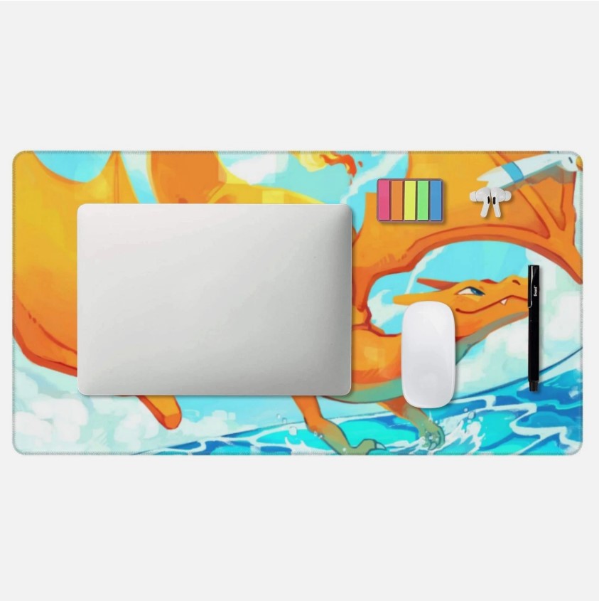 Board Card Game Pokemon Charizard Gaming Mouse Pad PTCG CCG MTG Play Mat, Choose Size (Copy)
