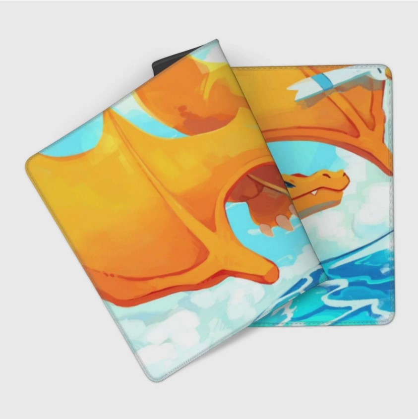 Board Card Game Pokemon Charizard Gaming Mouse Pad PTCG CCG MTG Play Mat, Choose Size (Copy)