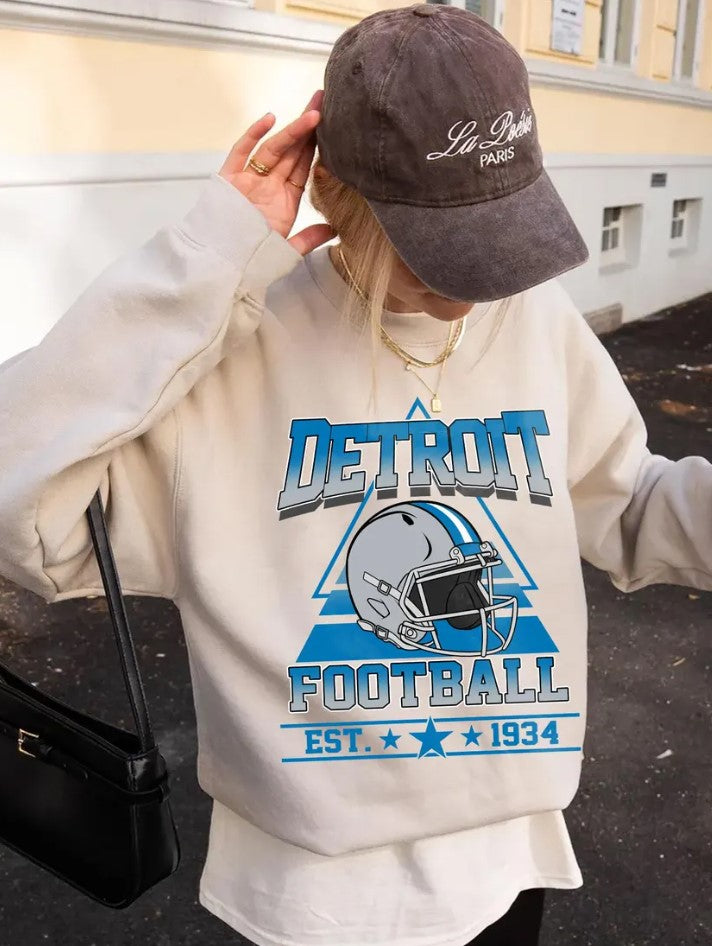 Detroit Football Sweatshirt,Detroit Game Day Shirt,Detroit Shirt,Sunday Football Shirt,Trendy Detroit Football Fan Shirt