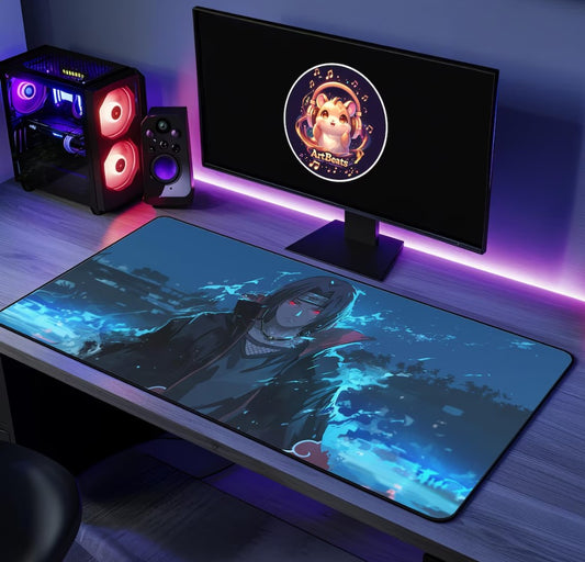 Popular Anime Desk Mat 3 Variants - Wireless Charger, Non-LED & LED Gamer Gift for All Premium Game Mouse Pad  Mouse and Keyboard Mat,Choose Size