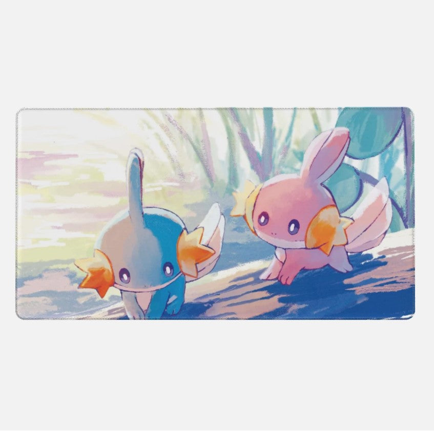 Board Card Game Pokemon Mudkip Mouse Pad PTCG CCG MTG Play Mat , Choose Size