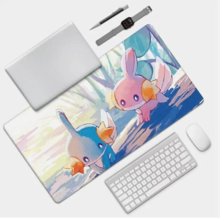 Board Card Game Pokemon Mudkip Mouse Pad PTCG CCG MTG Play Mat , Choose Size