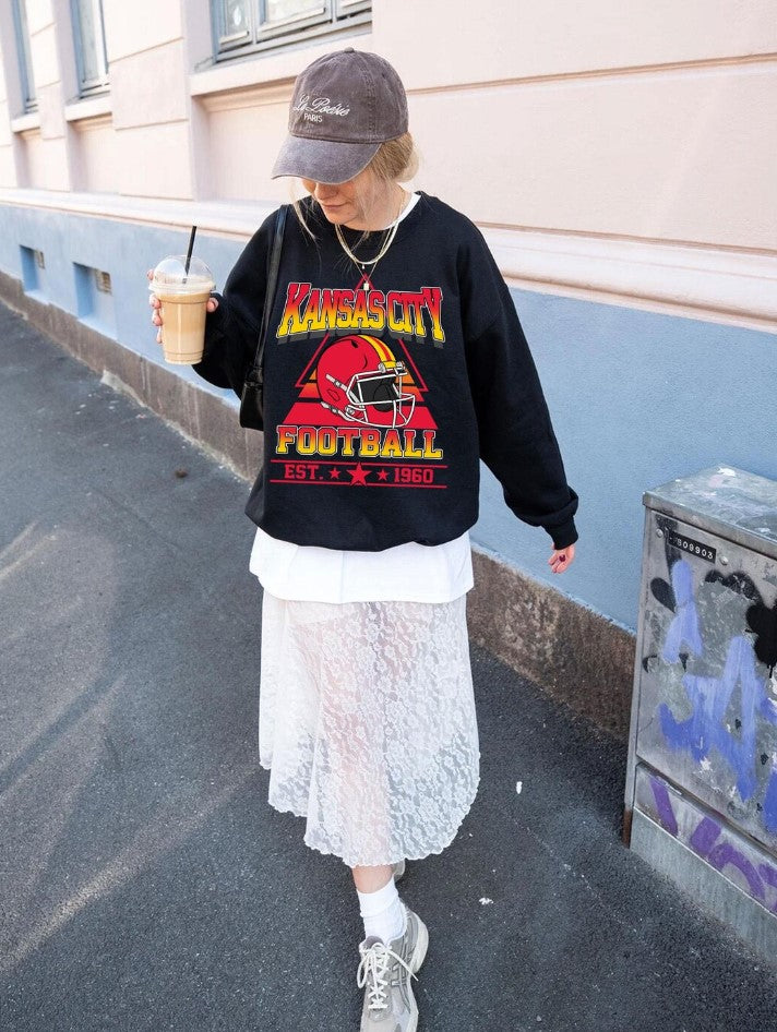 Kansas City Football Sweatshirt,Kansas City Game Day Shirt,Kansas City Shirt,Sunday Football Shirt,Trendy Kansas City Football Fan Shirt