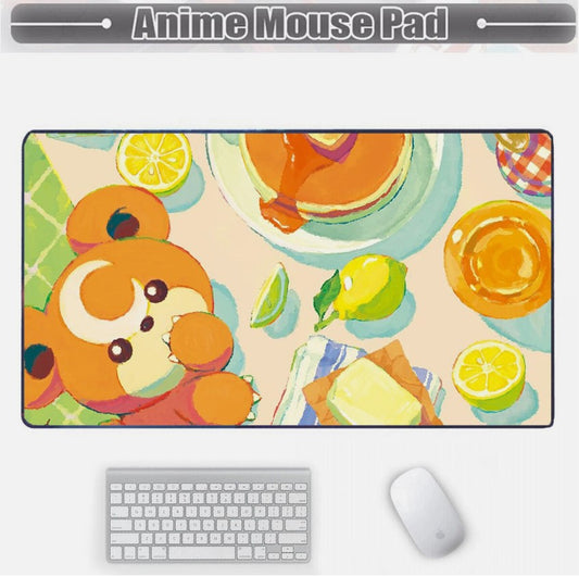Board Card Game Pokemon Teddiursa Gaming Mouse Pad PTCG CCG MTG Play Mat , Choose Size