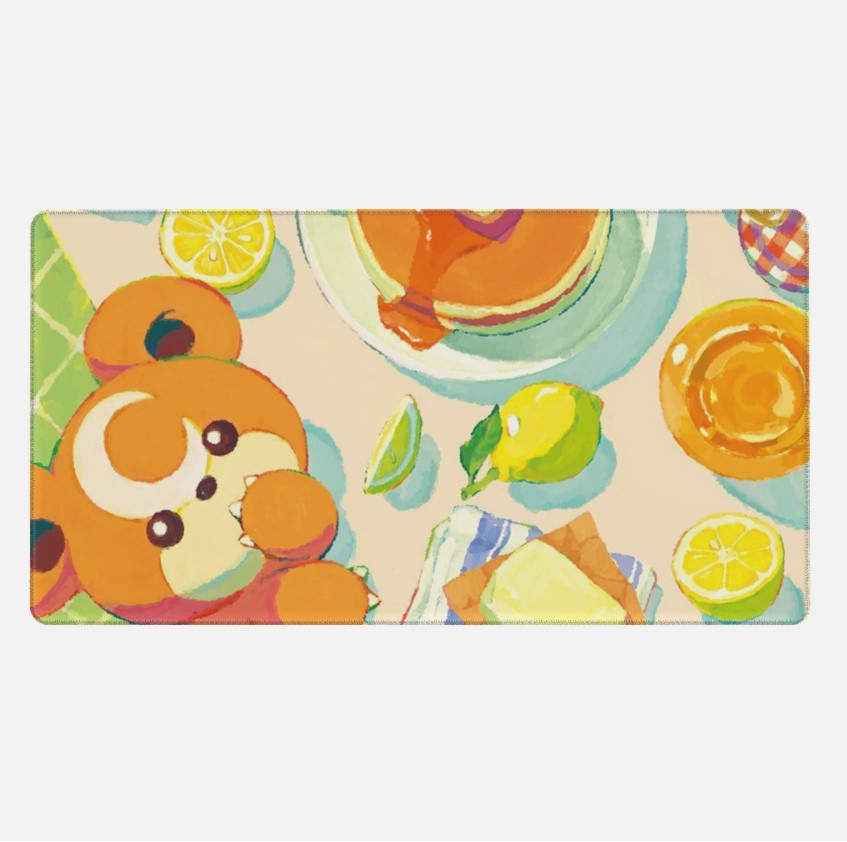 Board Card Game Pokemon Teddiursa Gaming Mouse Pad PTCG CCG MTG Play Mat , Choose Size