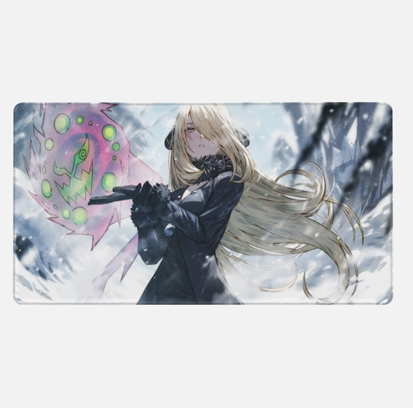 Board Card Game Pokemon Cynthia Gaming Mouse Pad PTCG CCG MTG Play Mat , Choose Size