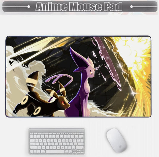 Board Card Game Pokemon Espeon Umbreon Mouse Pad PTCG CCG MTG Play Mat , Choose Size