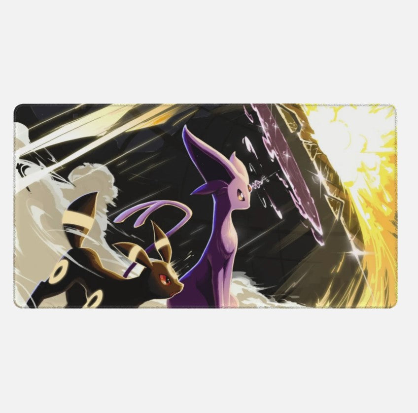 Board Card Game Pokemon Espeon Umbreon Mouse Pad PTCG CCG MTG Play Mat , Choose Size