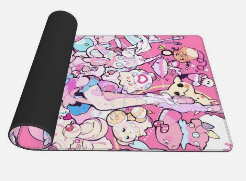 Board Card Game Pokemon Sylveon Gaming Mouse Pad PTCG CCG MTG Play Mat , Choose Size