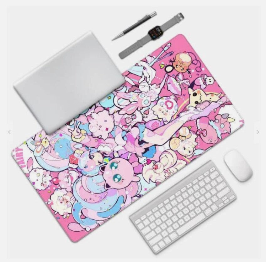 Board Card Game Pokemon Sylveon Gaming Mouse Pad PTCG CCG MTG Play Mat , Choose Size