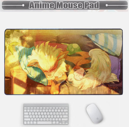 Board Card Game Pokemon Arcanine Gaming Mouse Pad PTCG CCG MTG Play Mat , Choose Size