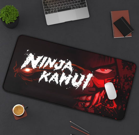 Kamui Anime Deskmat Ninja Desk Mat Cute Art Anime Mouse Pad Trendy Decor Gift Computer Accessories,Choose Size