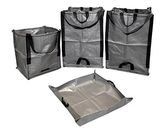 DuraSack 4-pc Heavy Duty All-Purpose Totes Bags & Mat