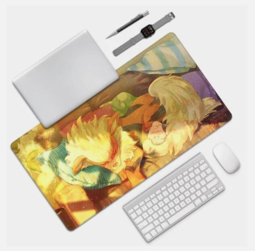 Board Card Game Pokemon Arcanine Gaming Mouse Pad PTCG CCG MTG Play Mat , Choose Size