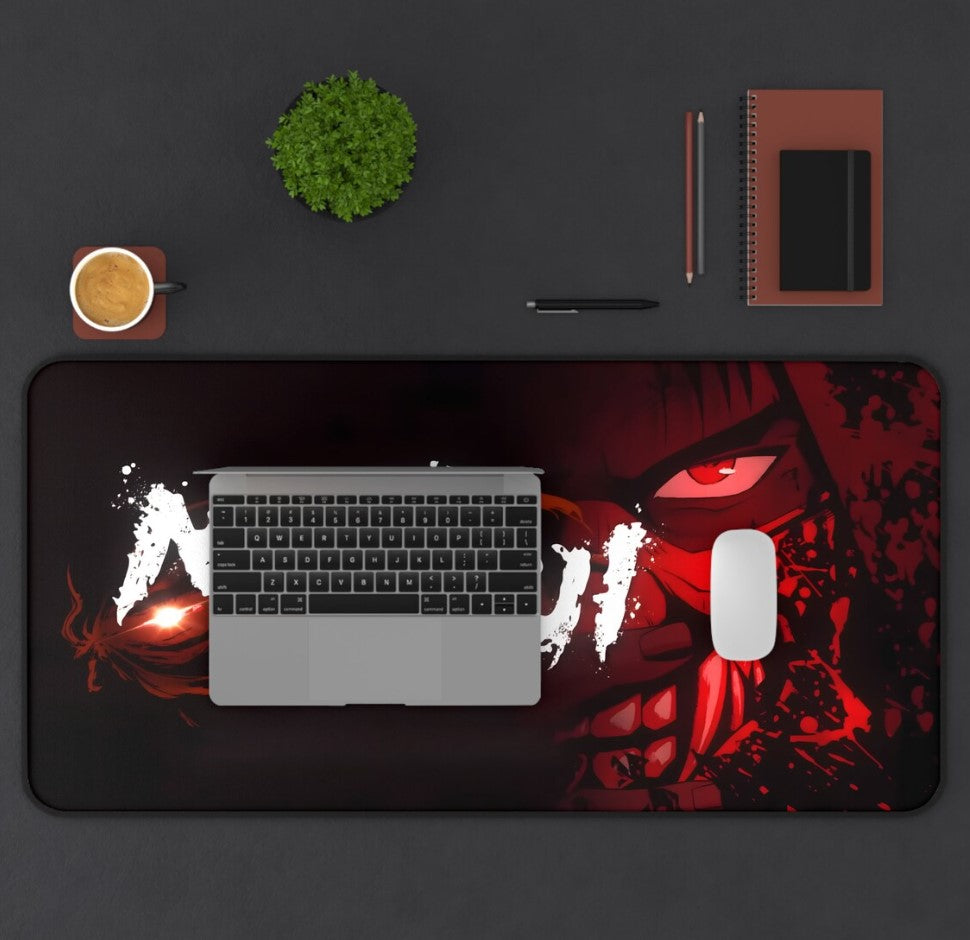 Kamui Anime Deskmat Ninja Desk Mat Cute Art Anime Mouse Pad Trendy Decor Gift Computer Accessories,Choose Size