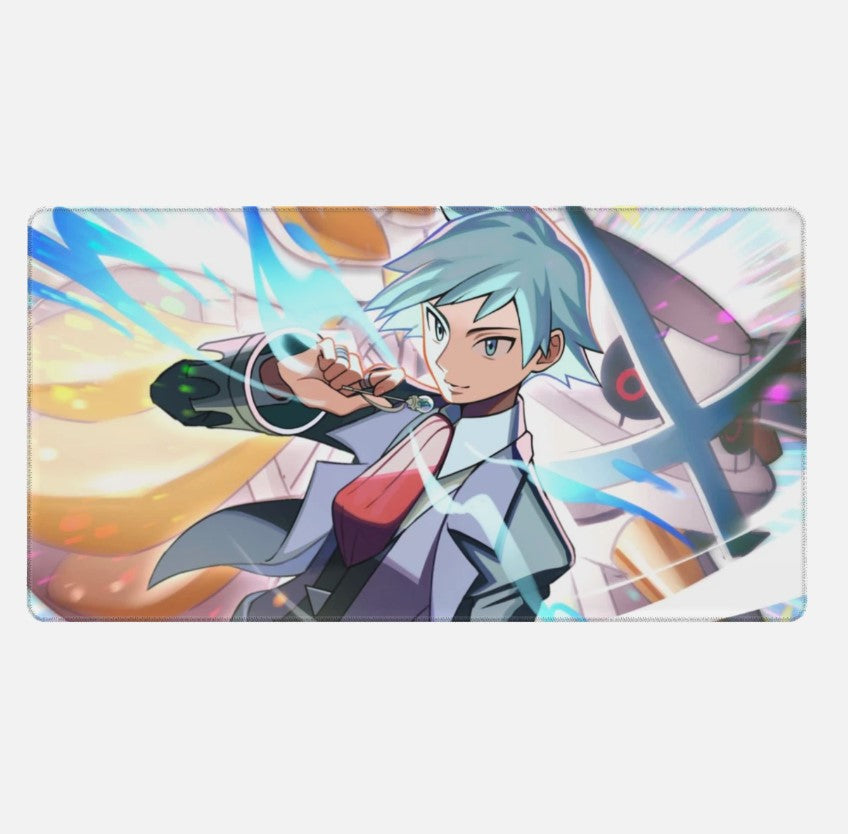Board Card Game Pokemon Steven Stone Gaming Mouse Pad PTCG CCG MTG Play Mat , Choose Size