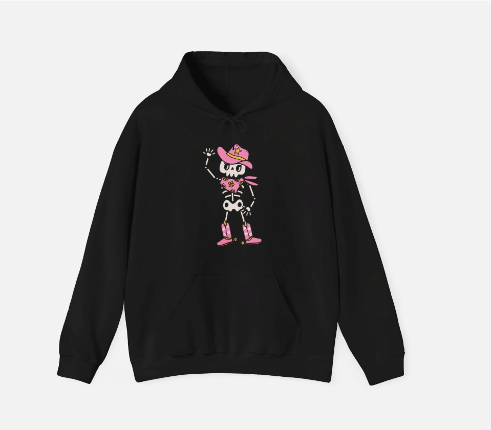 Cute Cowgirl Skeleton Hoodie