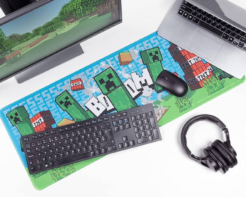Paladone Minecraft Creeper Large Gaming Mouse Pad for Desk Non-Slip  Reinvent Your Space, Choose Size