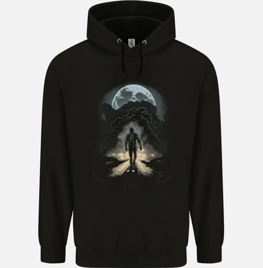 Zombie Street Halloween Mens Hoodie