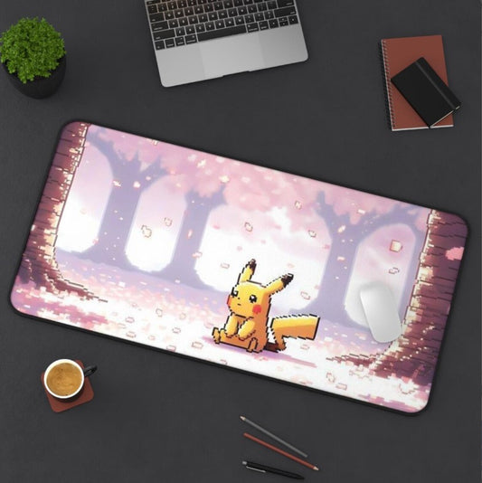 Cute Pikacho Desk Mat Gaming Mouse Pad  Anime Decor  Office Accessories  Gift for Pokemon Fans  Desk Decor,Choose Size