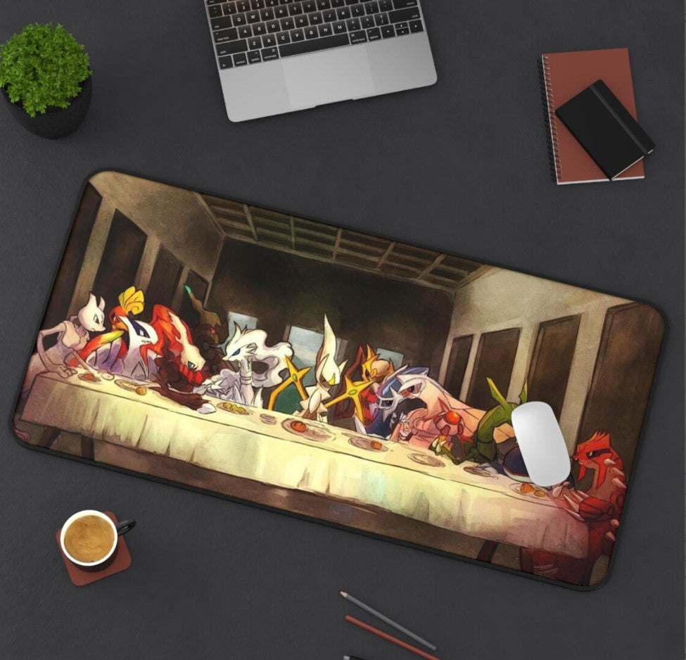 Pokemon Last Supper Desk Mat, Mouse Pad, Anime, Cute, Lofi Gamer Gift Collection,Choose Size