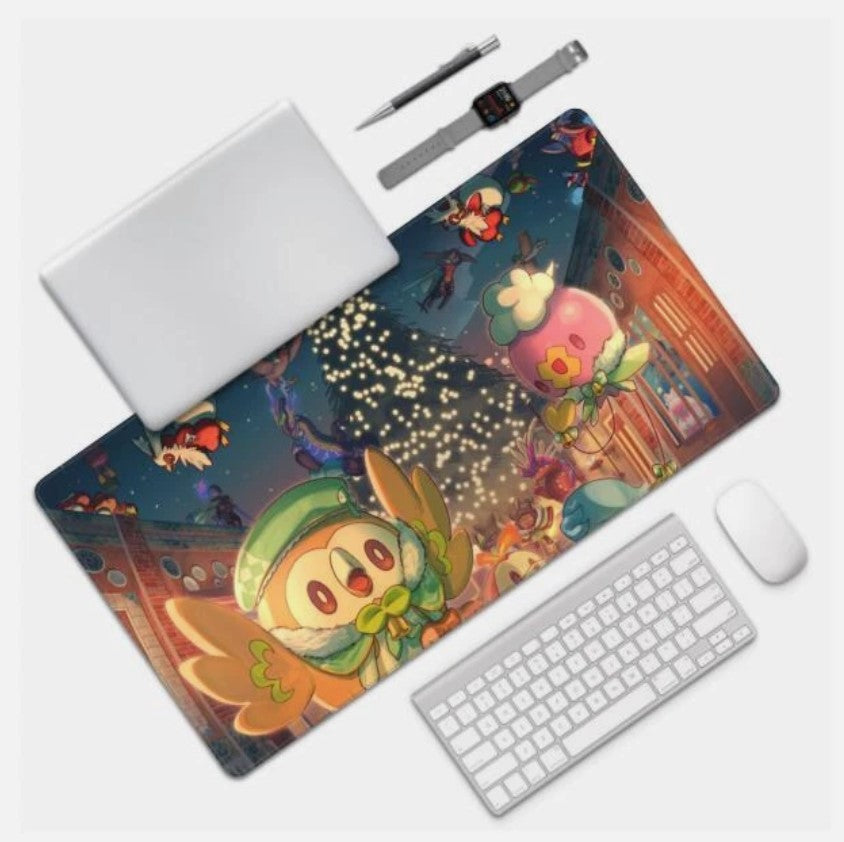 Board Card Game Pokemon Rowlet 226359 Gaming Mouse Pad PTCG CCG MTG Play Mat, Choose Size
