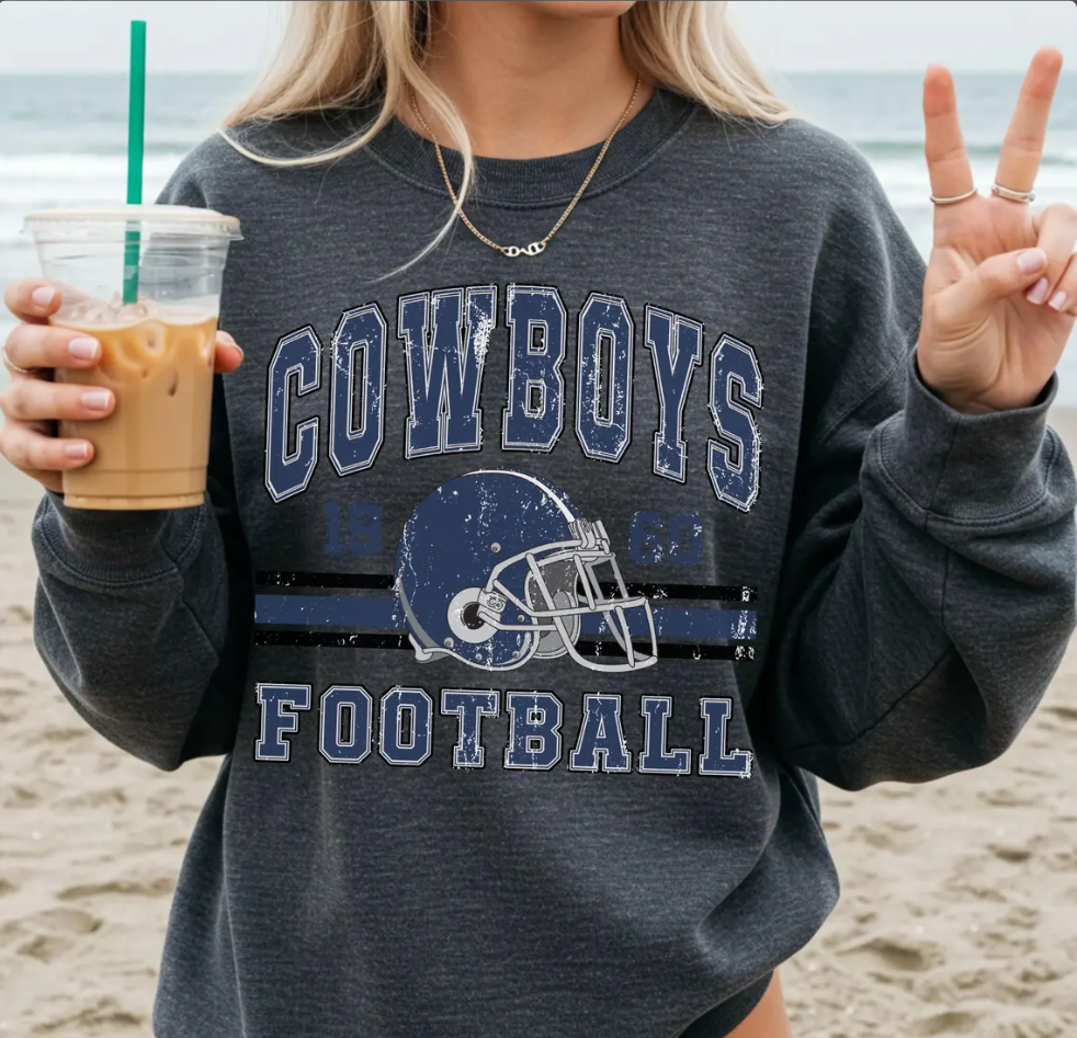 Vintage 90s Style Dallas Football Vintage Style Shirt, Dallas Football Sweatshirt, Cowboy Shirt, Dallas Shirt, Football Shirt, Dallas Fans