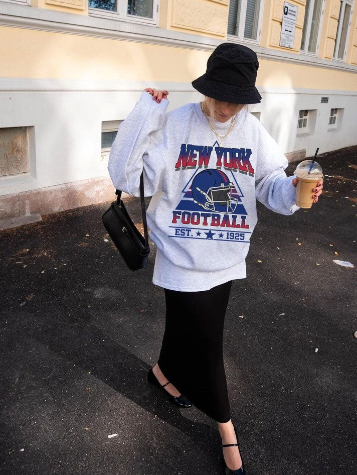 New York Football Sweatshirt,New York Game Day Shirt,New York Shirt,Sunday Football Shirt,Trendy New York Football Fan Shirt