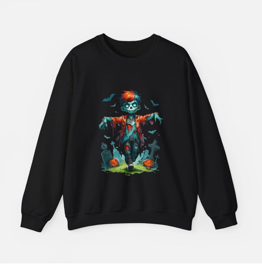 I Am Now a Zombie Mom Funny Halloween Graphic Unisex Sweatshirt