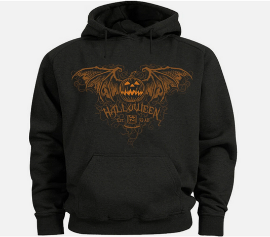 Halloween Hoodie Sweatshirt Mens Pumpkin Jack o Lantern Hoody