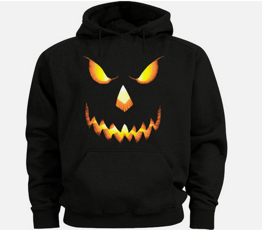 Halloween sweatshirt Jack o Lantern Men's size sweat shirt hoody hoodie pumpkin