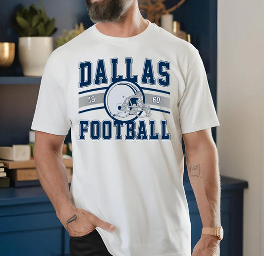 Dallas Football t-shirt, Vintage 1960s Style, Team Apparel, Sports Fan Gift, Dallas Cowboys T-Shirt