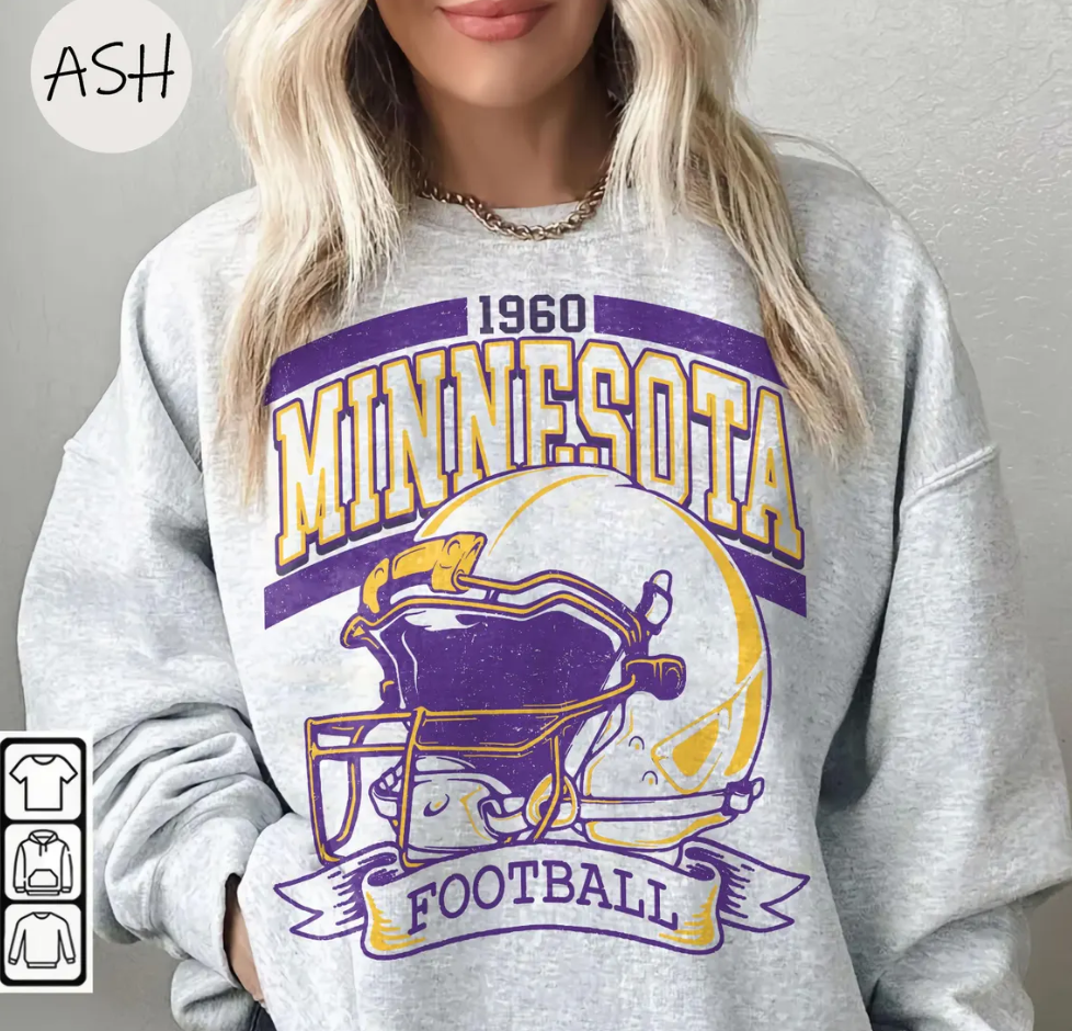 Vintage Minnesota Football Sweatshirt, Retro Sports Fan Shirt, Trendy Game Day Gift Tee, Minnesota Mascot Sweatshirt, Minnesota Football Fan