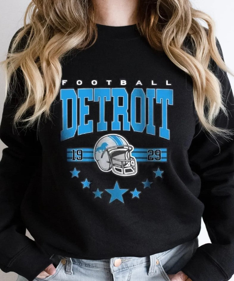 Detroit Football Shirt, Detroit Football Sweatshirt, Vintage Style Detroit Football shirt, Sunday Football