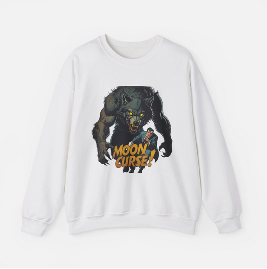 Moon Curse Cozy Graphic Halloween Spooky Unisex Sweatshirt