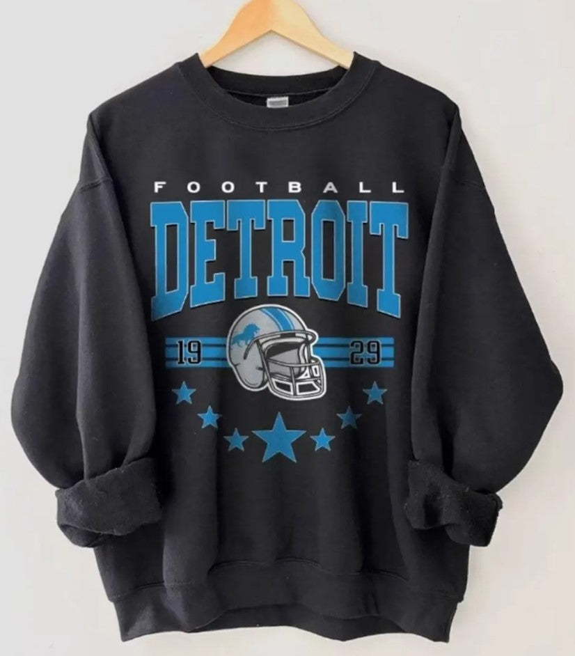Detroit Football Shirt, Detroit Football Sweatshirt, Vintage Style Detroit Football shirt, Sunday Football